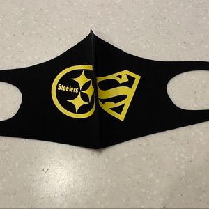 FACE MASK “ STEELERS/ SUPERMAN”